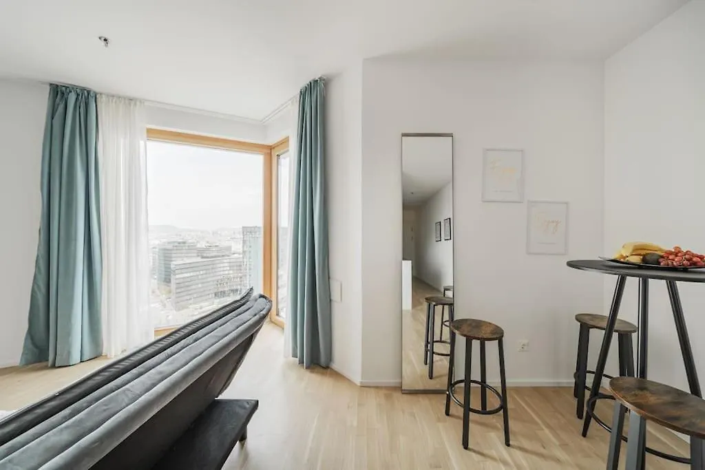 Apartment City Sky Studio Mit Balkon Wien Österreich